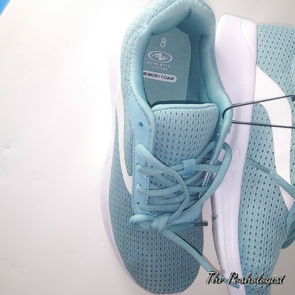 Athletic Works NEW Blue Platform Sneakers - Picture 2 of 7